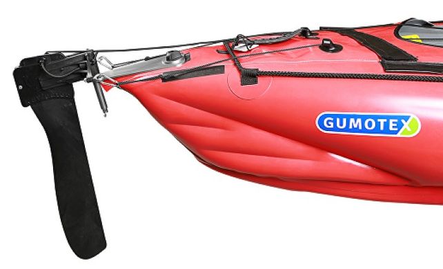 Надувний каяк Gumotex Seawave SET (сидіння х 3, кокпіт, спідниця х 2, рульове управління в комплекті), Червоний