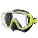 , Black / Yellow, For diving, Masks, Single-glass, Plastic