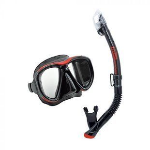 Набір Tusa Powerview Adult Combo, чорно/червоний, UC-2425BKR