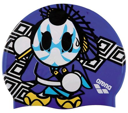 Шапочка для плавания Arena KUN CAP (Blu Samurai)
