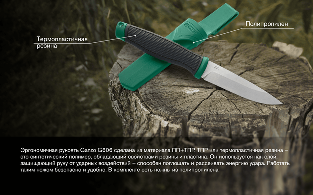 Нож Ganzo G806-GB green