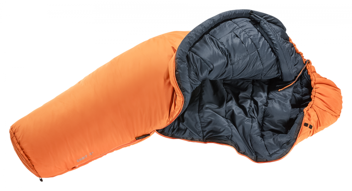 Спальный мешок Deuter Orbit-5° Long, left, mandarine-ink