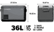 Мобільний холодильник-компресор Dometic CFX3 35 black/gray
