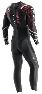 , Черный, триатлон, Wet wetsuit, Male, Monocoat, Without a helmet, Behind, Neoprene, 7