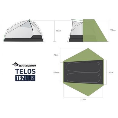 Палатка Sea To Summit Telos TR2 Plus Fabric Inner