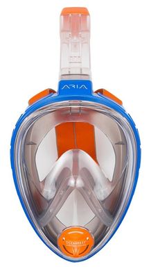 , Голубой, For snorkeling, Masks, Full face mask, Plastic