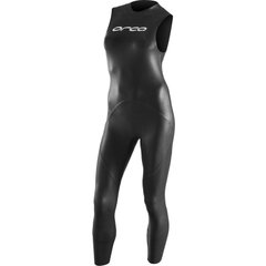 , Черный, для плаванья, Wet wetsuit, Women's, Monocoat, For warm water, Without a helmet, Behind, Neoprene