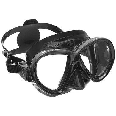, Черный, For diving, Masks, Double-glass, Plastic