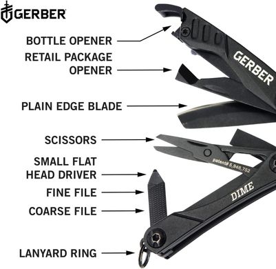 Мультитул Gerber Dime Multi-Tool Black