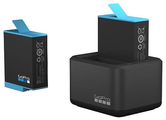 Двойное зарядное устройство + Аккумулятор GoPro (HERO9 BLACK), Аксессуары