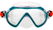 , White / Green, For snorkeling, Masks, Single-glass, Plastic, One Size