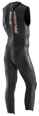 , Черный, для плаванья, Wet wetsuit, Male, Monocoat, Without a helmet, Behind, Neoprene, 10