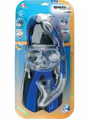 , Темно-синий, For diving, Sets, Double-glass, Plastic, 1 valve