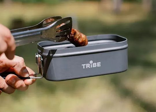 Контейнер Tribe Lunch Box Alu grey