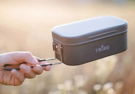 Контейнер Tribe Lunch Box Alu grey
