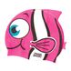 Шапочка для плавания детская Zoggs Character Silicone Cap рыбка (розовый)