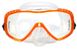 , Orange, For snorkeling, Masks, Single-glass, Plastic, One Size