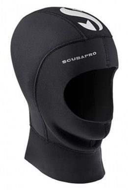 Шлем Scubapro Everflex 3 mm, Черный, Для дайвинга, Шлем, Унисекс, 3 мм, Для теплой воды, Неопрен, XS