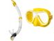 Набір Seac Sub маска Giglio + трубка Fast Tech, Жовтий, Для дайвінгу, Набори, З одним склом, Пластиковий, 1 клапан