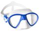 , White / Blue, For freediving, Masks, Double-glass, Plastic