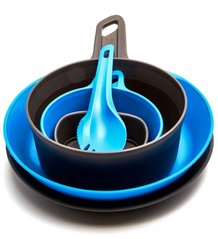 Набір посуду Wildo Explorer Kit Multicolor light blue/dark grey
