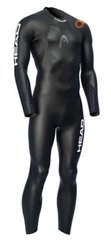 , Black / Orange, триатлон, Wet wetsuit, Male, Monocoat, 3.2.2 mm, For warm water, Without a helmet, Behind, Neoprene, Nylon