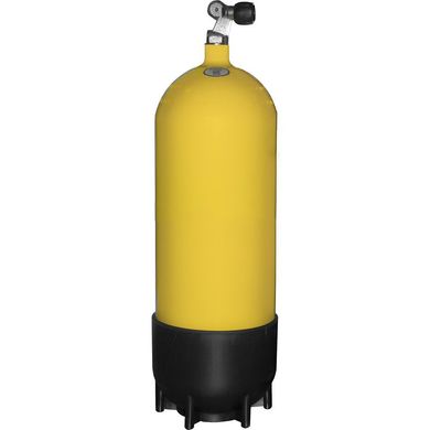 Diving cylinder Faber 15 L with one outlet valve 232 bar (yellow)
