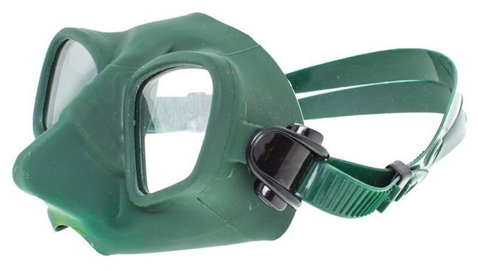 , Зелёный, For spearfishing, Masks, Double-glass, Plastic, One Size