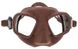 , Коричневый, For spearfishing, Masks, Double-glass, Plastic, One Size