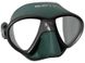 , Black / Green, For freediving, Masks, Double-glass, Plastic