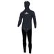 , Черный, For spearfishing, Wet wetsuit, Male, Monocoat + jacket, 5 mm, 22 to 30 ° C, Included, No, Neoprene, Open time