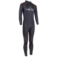 , Black / Red, For diving, Wet wetsuit, Male, Monocoat, 3/2 мм, For warm water, Without a helmet, Behind, Neoprene, Nylon