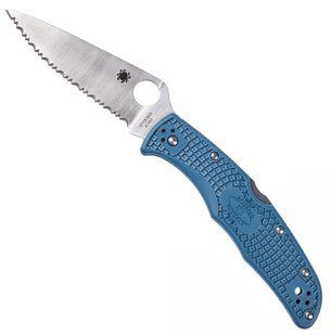 Ніж Spyderco Endura4 FRN Lightweight Serrated Blue