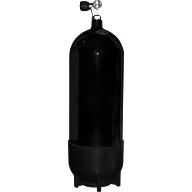 Балон для дайвінгу Faber 15 L з вентилем на один вихід 232 bar (чорний)