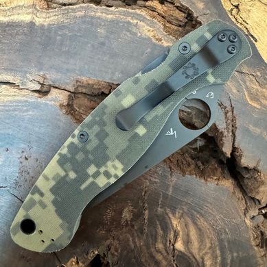 Нож Spyderco Military 2 Black Blade Camo