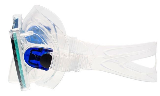 , Black / White, For diving, Masks, Double-glass, Plastic, One Size