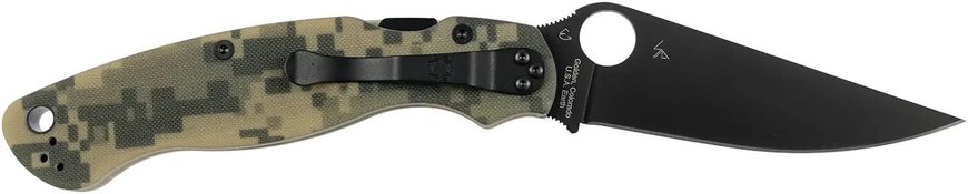 Нож Spyderco Military 2 Black Blade Camo