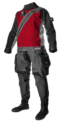 , For diving, Dry Wetsuit, Male, Monocoat, For cold water, Included, Front, Trilaminate