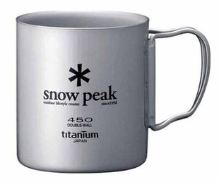 Титанова термокружка Snow Peak Ti-Double 450ml