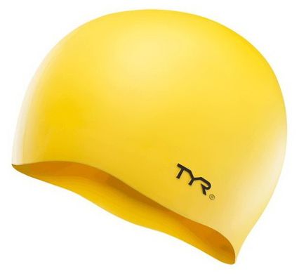 Шапочка для плавання TYR Wrinkle-Free Silicone Swim Cap Yellow