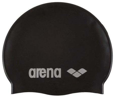 Шапочка для плавання Arena CLASSIC SILICONE Black Silver