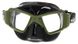 , Black / Green, For spearfishing, Masks, Double-glass, Plastic, One Size