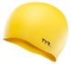 TYR Wrinkle-Free Silicone Swim Cap Yellow
