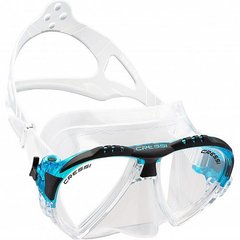 , Голубой, For diving, Masks, Double-glass, Plastic