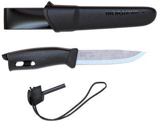 Нож Morakniv Companion Spark black (пластиковые ножны)