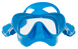 , Голубой, For snorkeling, Masks, Single-glass, Plastic, One Size