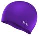 Шапочка для плавання TYR Wrinkle-Free Silicone Swim Cap Purple