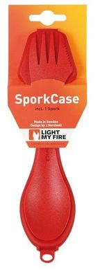 Ложка-вилка Light My Fire SporkCase Pin-pack, Красный