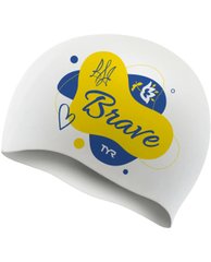 Шапочка для плавання TYR UA Brave White