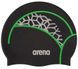 Шапочка для плавання Arena PRINT 2 (Black-X-Pivot-Fluo-Green)